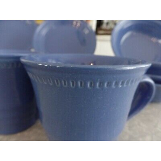 DANSK 16 PC. DINNERWARE SET in the "CRAFT COLORS" BLUEBERRY PATTERN