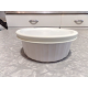 2 PC. CORNING F-16-B FRENCH WHITE 16 OZ. ROUND CASSEROLE DISH W/STORAGE LID