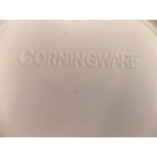 2 PC. CORNING F-16-B FRENCH WHITE 16 OZ. ROUND CASSEROLE DISH W/STORAGE LID