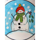 LIBBEY 12 PC. DINNERWARE SET in the HOLIDAY "SNOWMAN" PATTERN