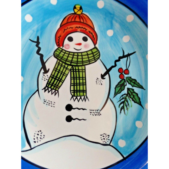 LIBBEY 12 PC. DINNERWARE SET in the HOLIDAY "SNOWMAN" PATTERN