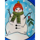 LIBBEY 12 PC. DINNERWARE SET in the HOLIDAY "SNOWMAN" PATTERN