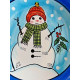 LIBBEY 12 PC. DINNERWARE SET in the HOLIDAY "SNOWMAN" PATTERN