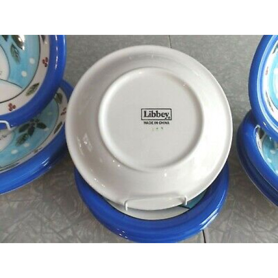 LIBBEY 12 PC. DINNERWARE SET in the HOLIDAY "SNOWMAN" PATTERN