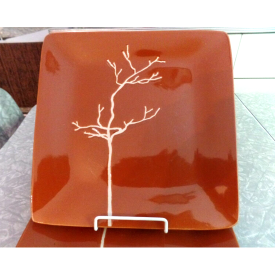 BAUM "AUTUMN BRANCH" PATTERN 6 PC. SALAD/LUNCHEON PLATE SET