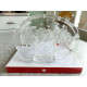 MIKASA "HOLIDAY LIGHTS" FROSTED GLASS ANGEL CANDY DISH