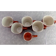 BAUM "AUTUMN BRANCH" PATTERN 6 PC. SQUARE COFFEE/TEA MUG SET