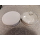 4 PC. CORNINGWARE STONEWARE FRENCH WHITE 1.5 QT. ROUND CASSEROLE SET W/LIDS