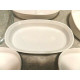 CORNING WARE "FRENCH WHITE" 6 PC. OVATE CASSEROLE BAKEWARE SET