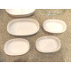 CORNING WARE "FRENCH WHITE" 6 PC. OVATE CASSEROLE BAKEWARE SET