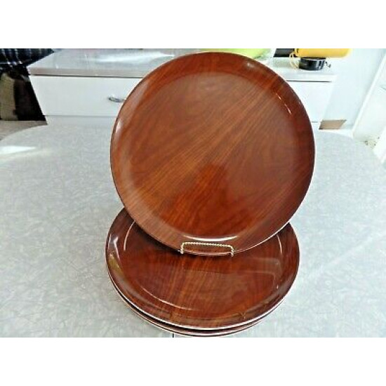 PIER1 IMPORTS "DOLOMITE" WOOD GRAIN PATTERN EXTRA LARGE ROUND SERVING PLATTER