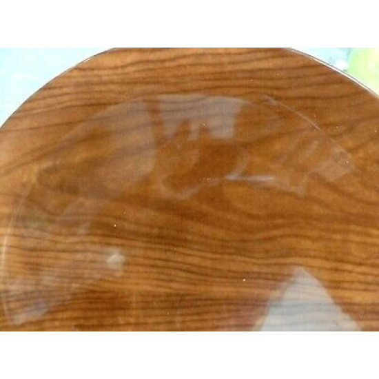 PIER1 IMPORTS "DOLOMITE" WOOD GRAIN PATTERN EXTRA LARGE ROUND SERVING PLATTER