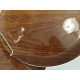 PIER1 IMPORTS "DOLOMITE" WOOD GRAIN PATTERN EXTRA LARGE ROUND SERVING PLATTER