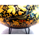 BEAUTIFUL VTG. ALI-BROTHERS HASSANABAD KASHMIR,INDIA HANDMADE WOOD & BRASS BOWL