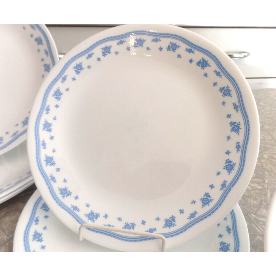 CORELLE  "MORNING BLUE"  PATTERN 29 PC. DINNERWARE SET ###REALLY, REALLY NICE###