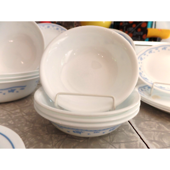 CORELLE  "MORNING BLUE"  PATTERN 29 PC. DINNERWARE SET ###REALLY, REALLY NICE###
