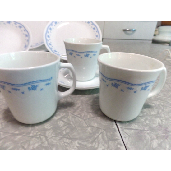 CORELLE  "MORNING BLUE"  PATTERN 14 PC. DINNERWARE SET