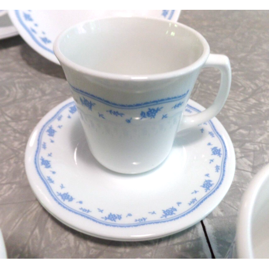 CORELLE  "MORNING BLUE"  PATTERN 14 PC. DINNERWARE SET