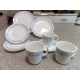 CORELLE  "MORNING BLUE"  PATTERN 14 PC. DINNERWARE SET