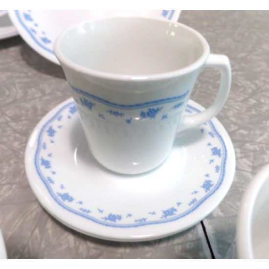 CORELLE  "MORNING BLUE"  PATTERN 14 PC. DINNERWARE SET