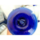 ARTISAN COBALT BLUE HAND BLOWN GLASS 4 PC.PARFAIT STYLE FLUTE DRINKING GLASSES