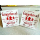 NEW 222 FIFTH "SANTA COMPANY" 6 PC. DINNERWARE in the "GINGERBREAD MAN" PATTERN