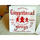 NEW 222 FIFTH "SANTA COMPANY" 6 PC. DINNERWARE in the "GINGERBREAD MAN" PATTERN