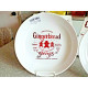 NEW 222 FIFTH "SANTA COMPANY" 6 PC. DINNERWARE in the "GINGERBREAD MAN" PATTERN