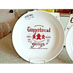 NEW 222 FIFTH "SANTA COMPANY" 6 PC. DINNERWARE in the "GINGERBREAD MAN" PATTERN