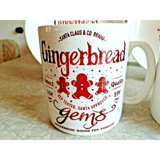 NEW 222 FIFTH "SANTA COMPANY" 6 PC. DINNERWARE in the "GINGERBREAD MAN" PATTERN