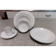 THOMAS FINE CHINA GERMANY (7) PC. PLACE SETTING in MEDALLION THIN PLATINUM 745