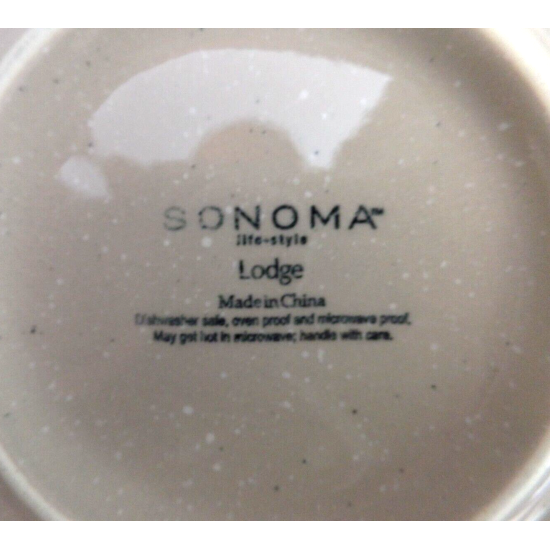 SONOMA LIFE-STYLE "LODGE" PATTERN 3 PC. DINNER PLATE SET