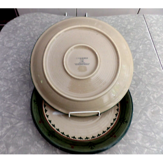 SONOMA LIFE-STYLE "LODGE" PATTERN 3 PC. DINNER PLATE SET