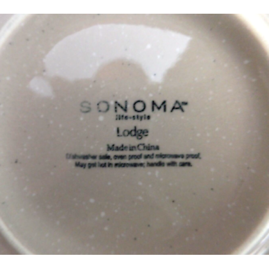 SONOMA LIFE-STYLE "LODGE" PATTERN 3 PC. DINNER PLATE SET