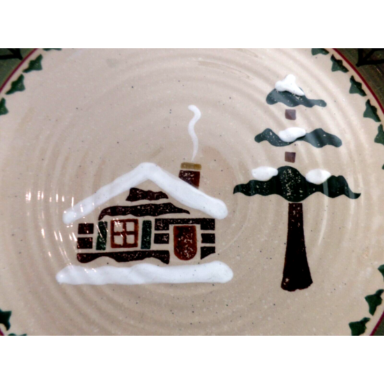 SONOMA LIFE-STYLE "LODGE" PATTERN 3 PC. DINNER PLATE SET