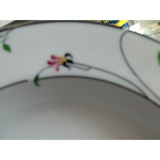 SAVOIR VIVRE OVEN - TABLE RIMMED SOUP BOWL in the "SPRING FANTASY" PATTERN LEA01