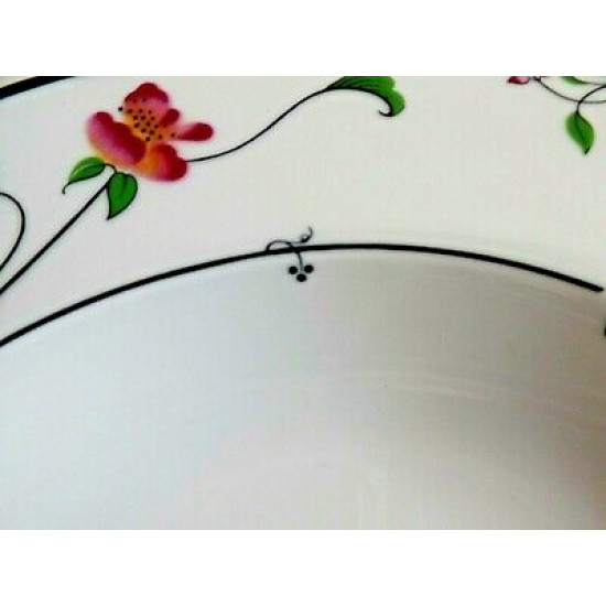 SAVOIR VIVRE OVEN - TABLE RIMMED SOUP BOWL in the "SPRING FANTASY" PATTERN LEA01