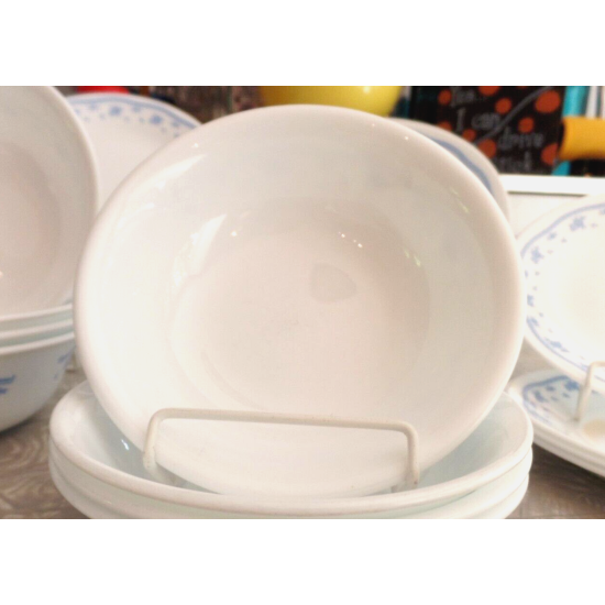 CORELLE  "MORNING BLUE"  PATTERN 11 PC. DINNERWARE SET # REALLY NICE #