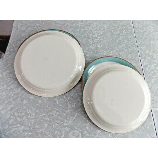 CORELLE 6 PC. DINNERWARE SET in the VERY RARE SANDSTONE "BAYSCAPE" PATTERN