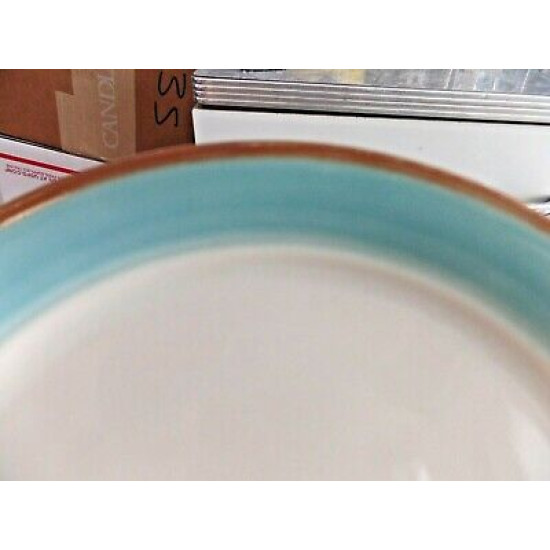 CORELLE 6 PC. DINNERWARE SET in the VERY RARE SANDSTONE "BAYSCAPE" PATTERN