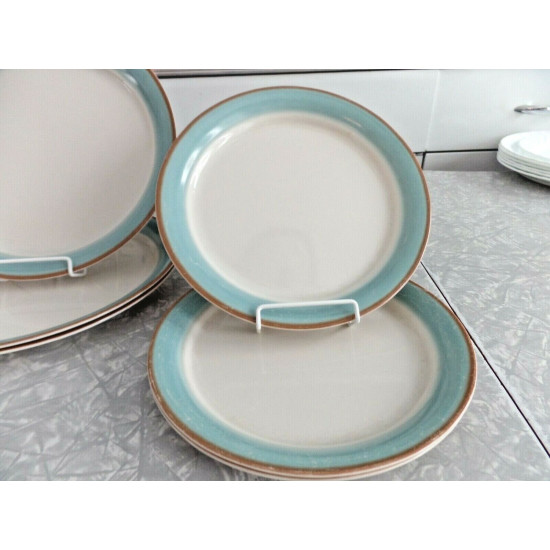 CORELLE 6 PC. DINNERWARE SET in the VERY RARE SANDSTONE "BAYSCAPE" PATTERN