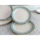 CORELLE 6 PC. DINNERWARE SET in the VERY RARE SANDSTONE "BAYSCAPE" PATTERN