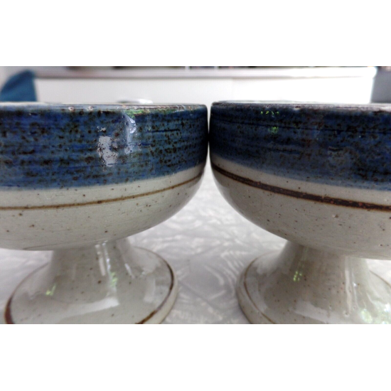 VINTAGE #RARE# OTAGIRI JAPAN HAND CRAFTED "MARINER" 2 PC. FOOTED DESSERT CUP SET