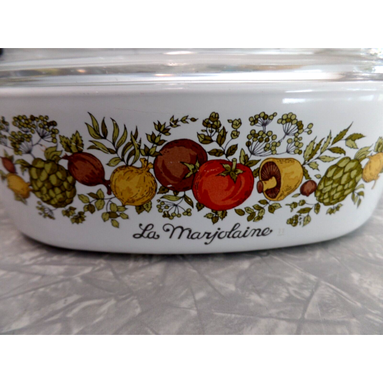 VINTAGE CORNING WARE 14 PC. "SPICE of LIFE" VEGETABLE PATTERN CASSEROLE DISH SET