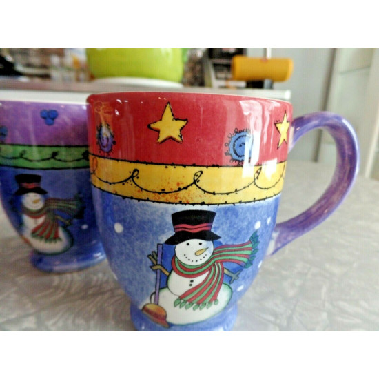 SANGO 4PC.SAKURA SUE ZIPKIN "SWEET SHOPPE CHRISTMAS" SERIES COFFEE/TEA MUG SET