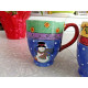 SANGO 4PC.SAKURA SUE ZIPKIN "SWEET SHOPPE CHRISTMAS" SERIES COFFEE/TEA MUG SET
