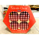 NOS SAKURA VINTAGE 4 PC. "YULETIDE CHEER" CHRISTMAS 8 1/4" SALAD/LUNCH PLATE SET