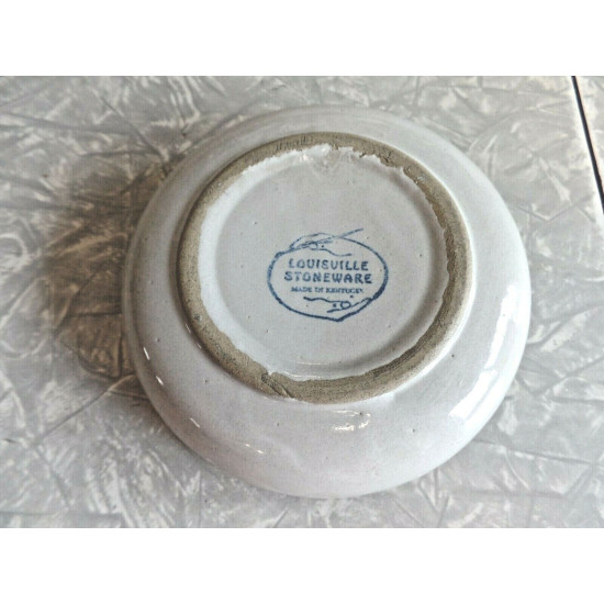 LOUISVILLE STONEWARE KENTUCKY RARE ROUND ASH TRAY in the "FLYING DUCK" PATTERN