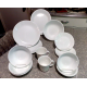 CORELLE by CORNING 19 PC. DINNERWARE SET in the CONTEMPORARY  "WINTER FROST"