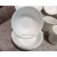 CORELLE by CORNING 19 PC. DINNERWARE SET in the CONTEMPORARY  "WINTER FROST"